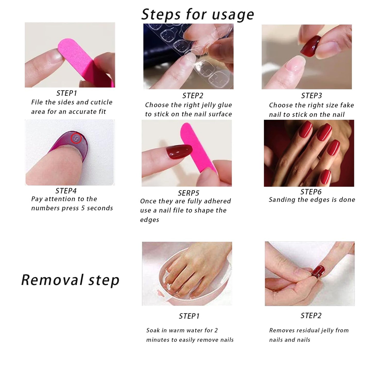30 Pcs Butterfly Press on Nails 3D Gold Star Moon Fake Nails with Rhinestones Design Short Oval Acrylic Glue on Nail Mirror French Tip False Nail for Women