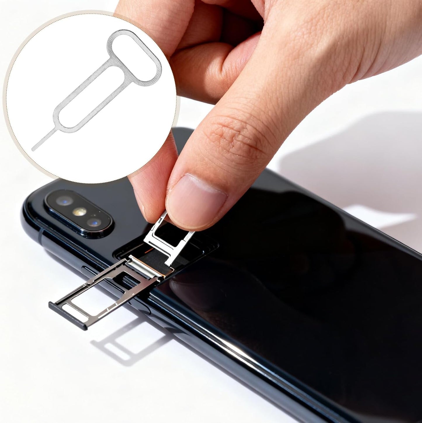300pcs Veemoon Sim Card Ejector Pins Universal Mobile Phone Sim Removal Tool Needle Extractor for Smartphone