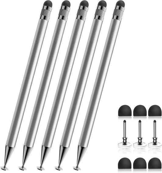 Bopomofo (5 2-in-1 Stylus Pcs), Stylus Pen for Touchscreen, High Precision and Sensitivity, Suitable