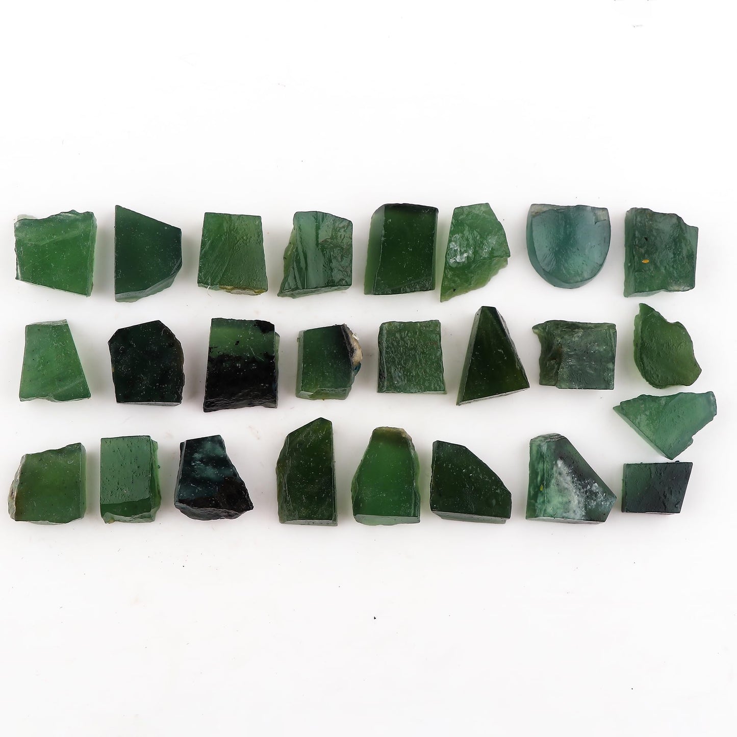 ColouredRocks Green Serpentine (200cts) (25-27pcs) (12-18mm) Natural Raw Crystals, Loose Gemstone, Wholesale Rough, Jewelry Making Supply, Chakra Healing Stones, DIY Craft, Gem Collection