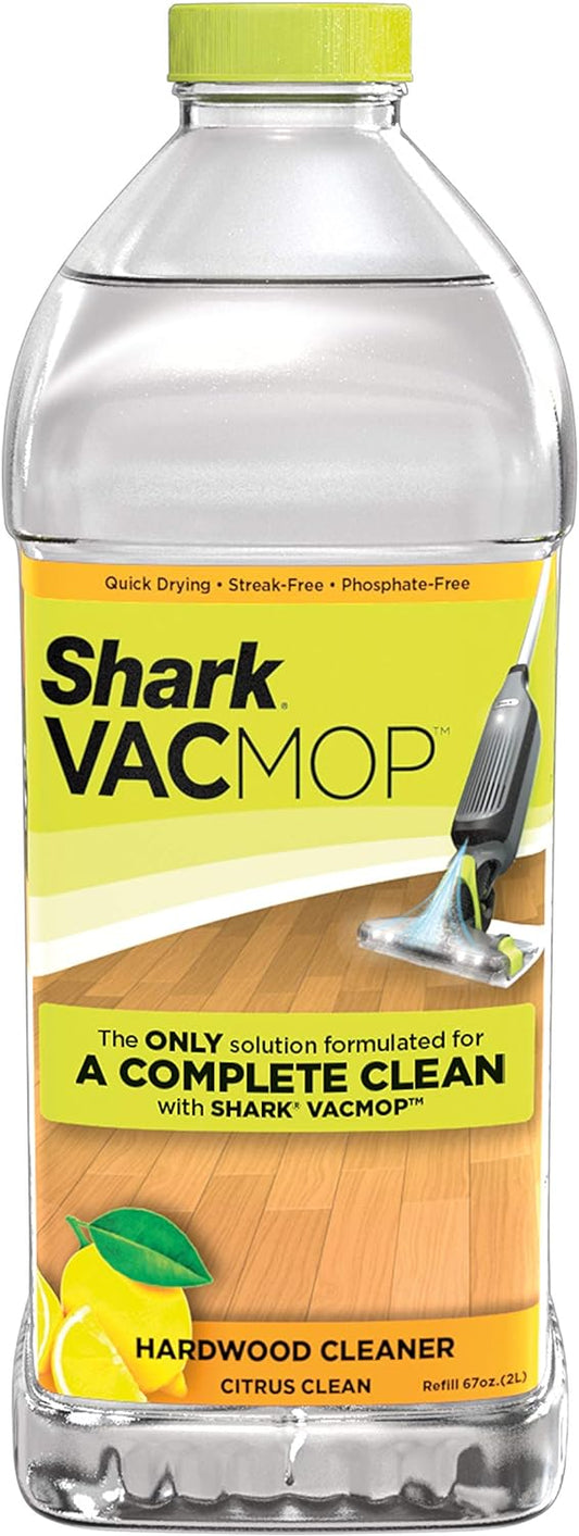 Shark VACMOP Hardwood Cleaner Refill - 2 Liter Bottle for VM252 & VM180 | Cleans & Disinfects Sealed Floors