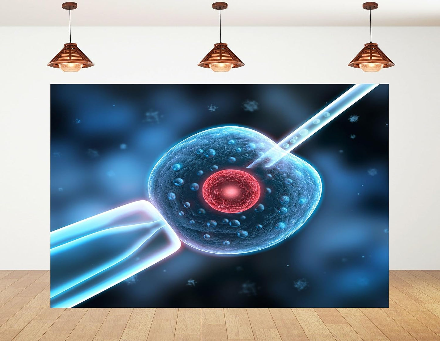 KeyWork 7x5ft IVF Procedure Backdrop Medical Science Photography Background for Fertility Seminar Reproductive Health