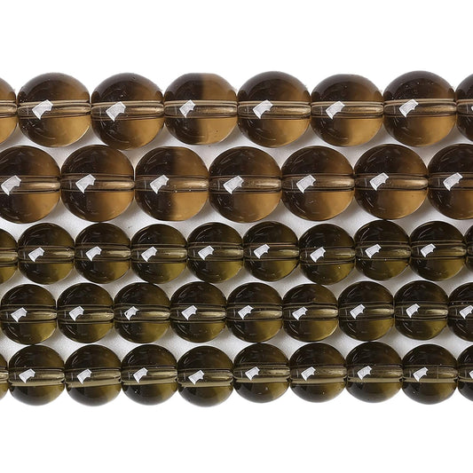 10MM 38PCS Smoky Quartz Glass Crystal Beads for Jewelry Making DIY Bracelet