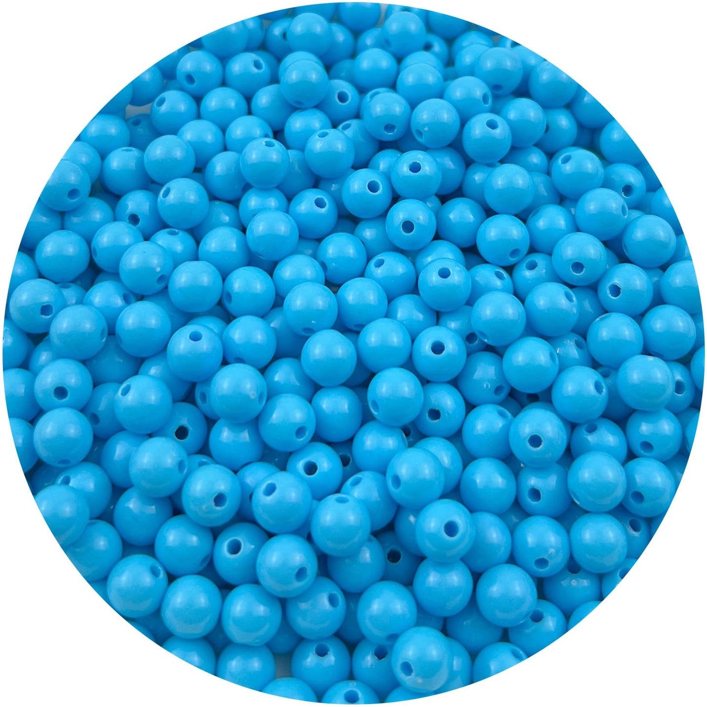 Mulutoo 120Pieces 12MM Acrylic Round Beads Round Acrylic Balls Chunky Beads Smooth Spacer Plastic Pastel Beads Craft Beads for Necklace and Bracelet Making Crafting Supplies(189-sky Blue)