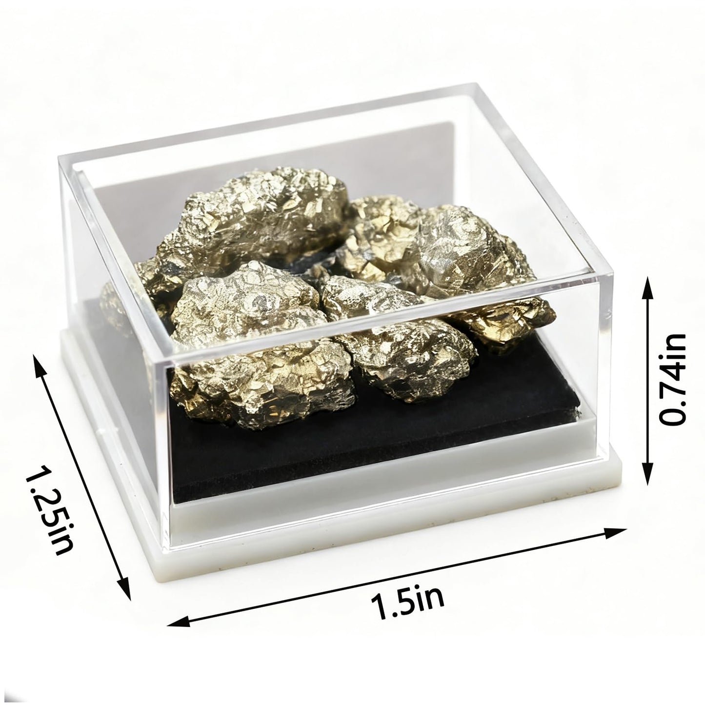 fengshuisale Natural Pyrite Crystal Stone for Luck,Success,Making Changes,Confidence in Business,Creativity,and Inspiring Passion Home Decor (Pyrites)