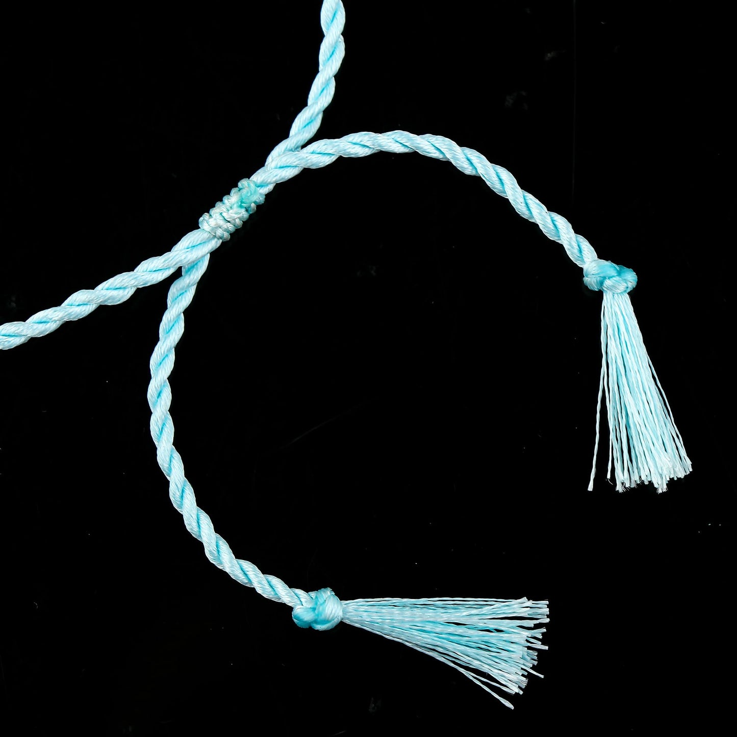 GEMSYMPHONY Larimar Gemstone Chips Rope Bracelet – Adjustable Handmade Crystal Chip Bead Bracelet for Women & Men, Natural Stone Healing Jewelry, Boho Style, Unisex Spiritual Gift (Larimar)