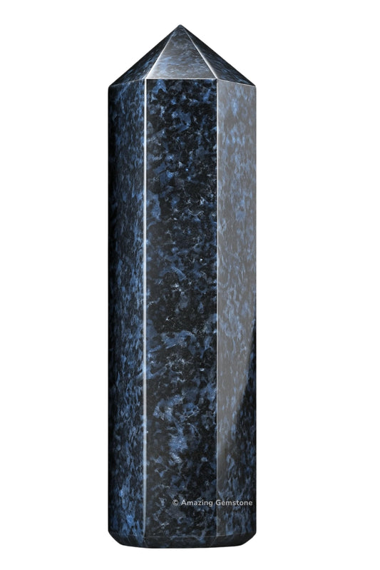 Amazing Gemstone Large Indigo Gabbro Crystal Towers ~ Natural Healing Crystal Point Obelisk for Reiki Healing and Crystal Grid (5.5 to 6 INCH)