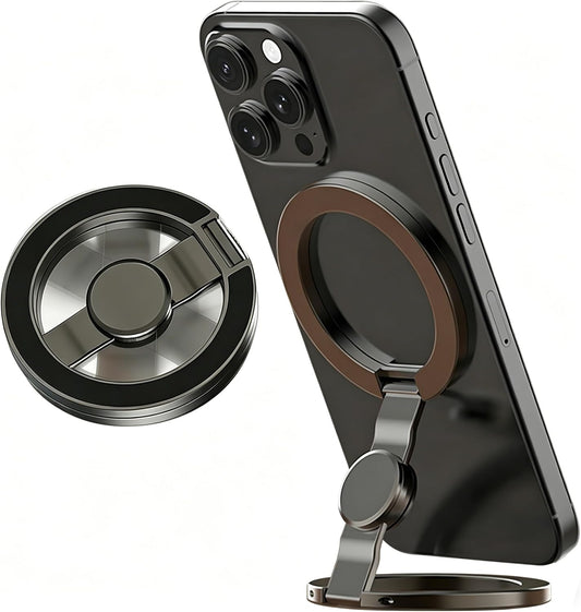 ACCREW Fidget Spinner Magnetic Phone Holder, Phone Grip Stand for iPhone Samsung & Magnetic Cases, Dual Sided Magnet