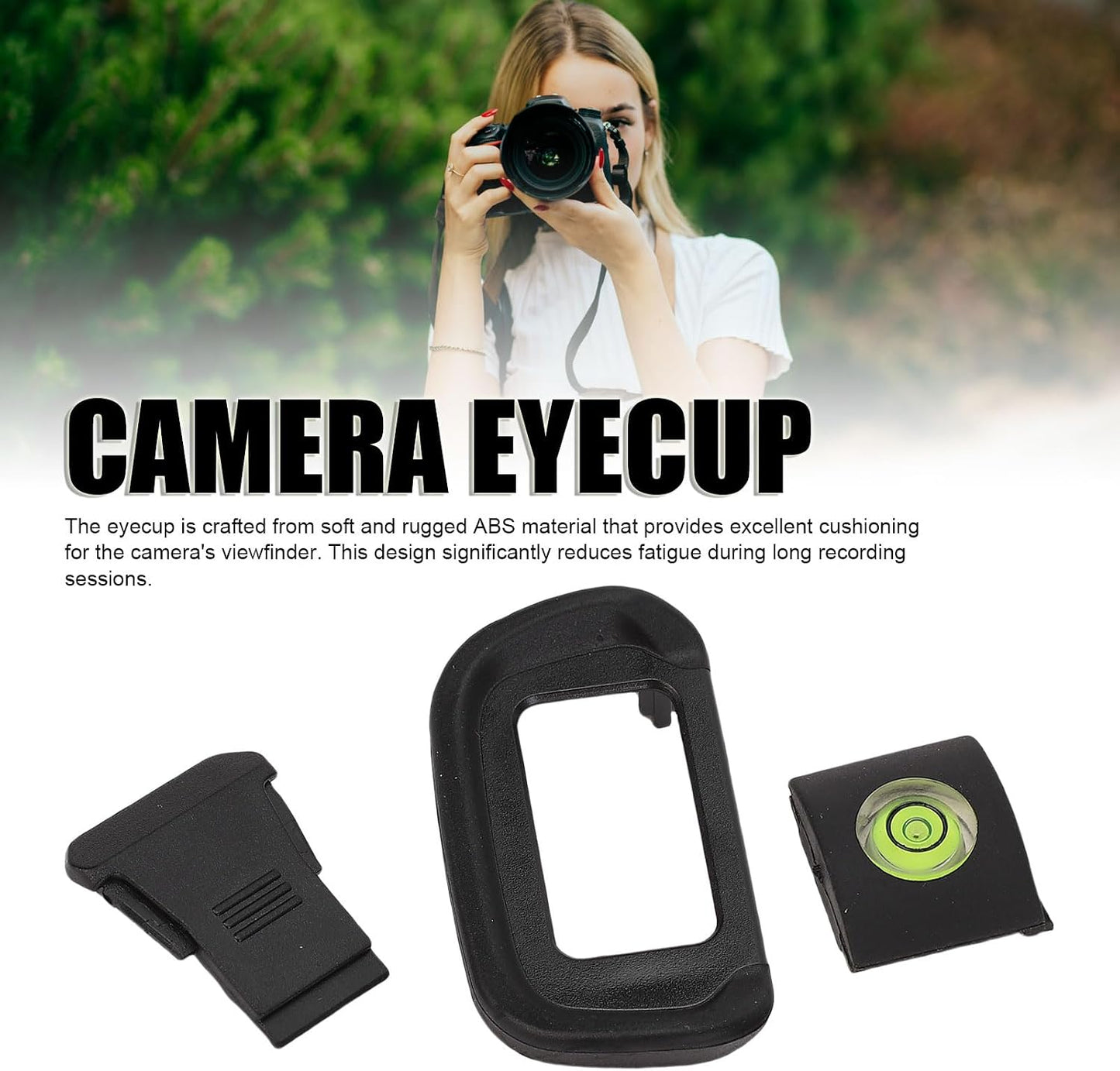 Eminchu Set R10, 3 1 Set Camera Eyecup Level and Hot Shoe Cover Fit for in Camera Viewfinder Eyecup Bubble Level Hot