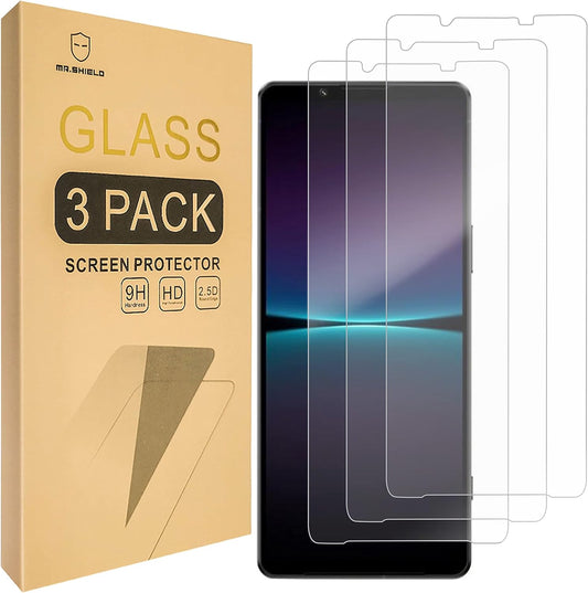 [3-Pack] 1 9H Mr.Shield Screen Protector For Sony Xperia V [Tempered Glass] [Japan Glass with Hardness] Screen