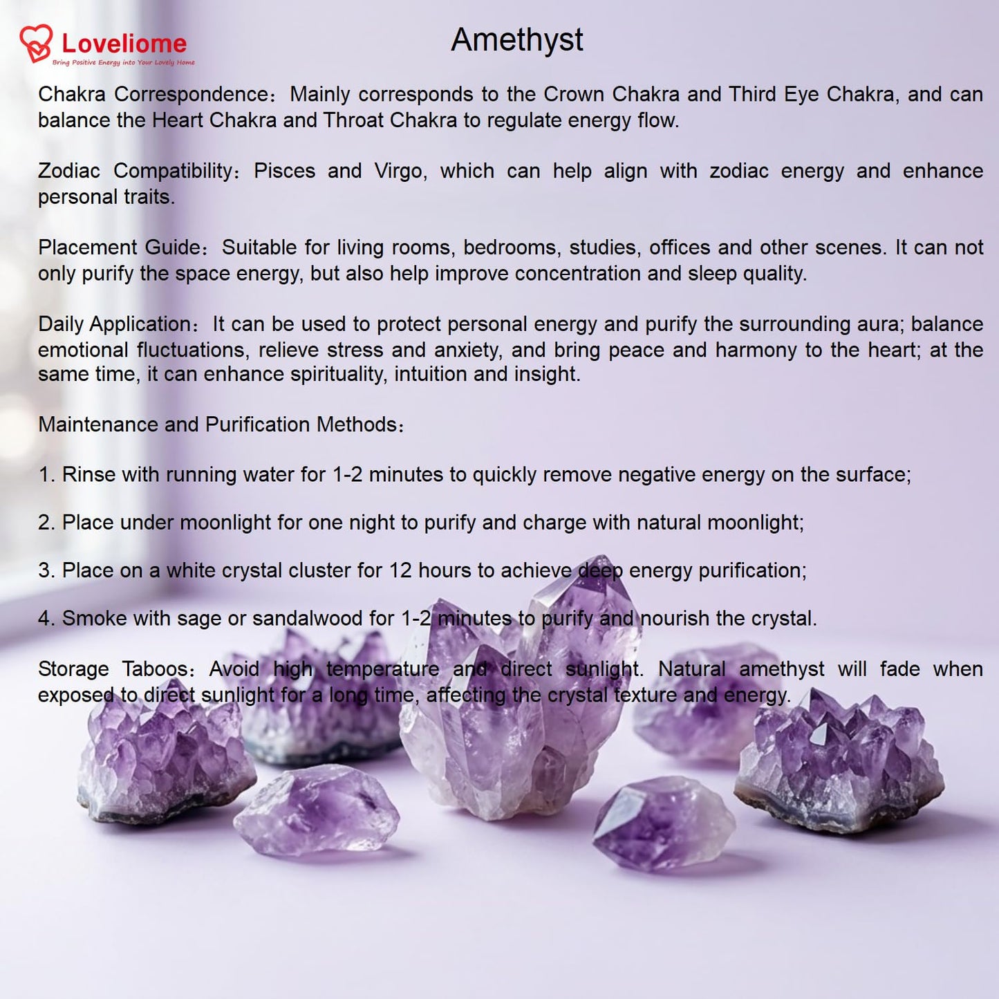 Loveliome Rabbit Crystal Decor Figurines, 2 Inches Natural Healing Stones Hand Carved Sculpture Ornaments Colletctible, Amethyst