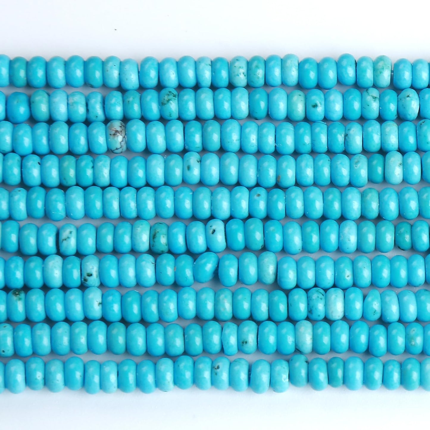 2x4MM 150PCS Turquoise Tube Rondelle Abacus Disk Spacer Loose Beads for Jewelry Making