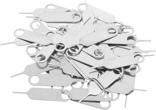 500pcs PRETYZOOM Stainless Steel Sim Ejector Tool and Card Removal Pin for Mobile Phones Universal Phone Sim Tray