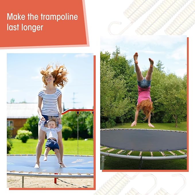 Tudomro Trampoline Springs Replacement - Heavy Duty Stainless Steel Weather Resistant Metal Trampoline Pulling Tool Accessories