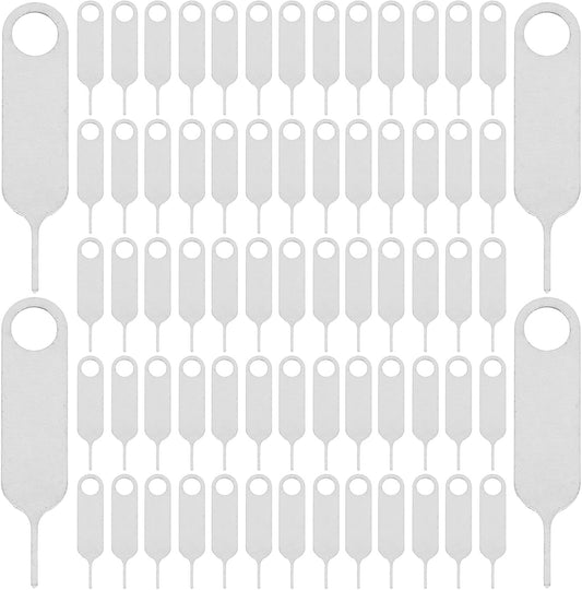 500pcs Set DOITOOL Universal Stainless Steel Sim Card Ejector Pins for Mobile Phones Compact Sim Tray Removal Tools