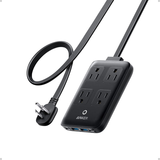 Anker 20W 8-in-1 15/14 5 4 2 2 Charging Station, Max USB-C Power Strip for iPhone and MacBook Air/Pro, ft Thin Cord