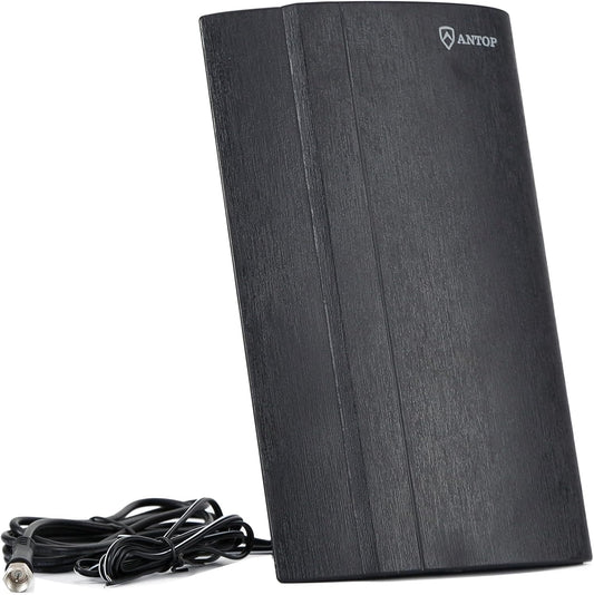 AntennaMastsRus Digital Amplified AM/FM Radio Antenna Indoor for Universal Stereo Radio Audio Signal RF Broadcast