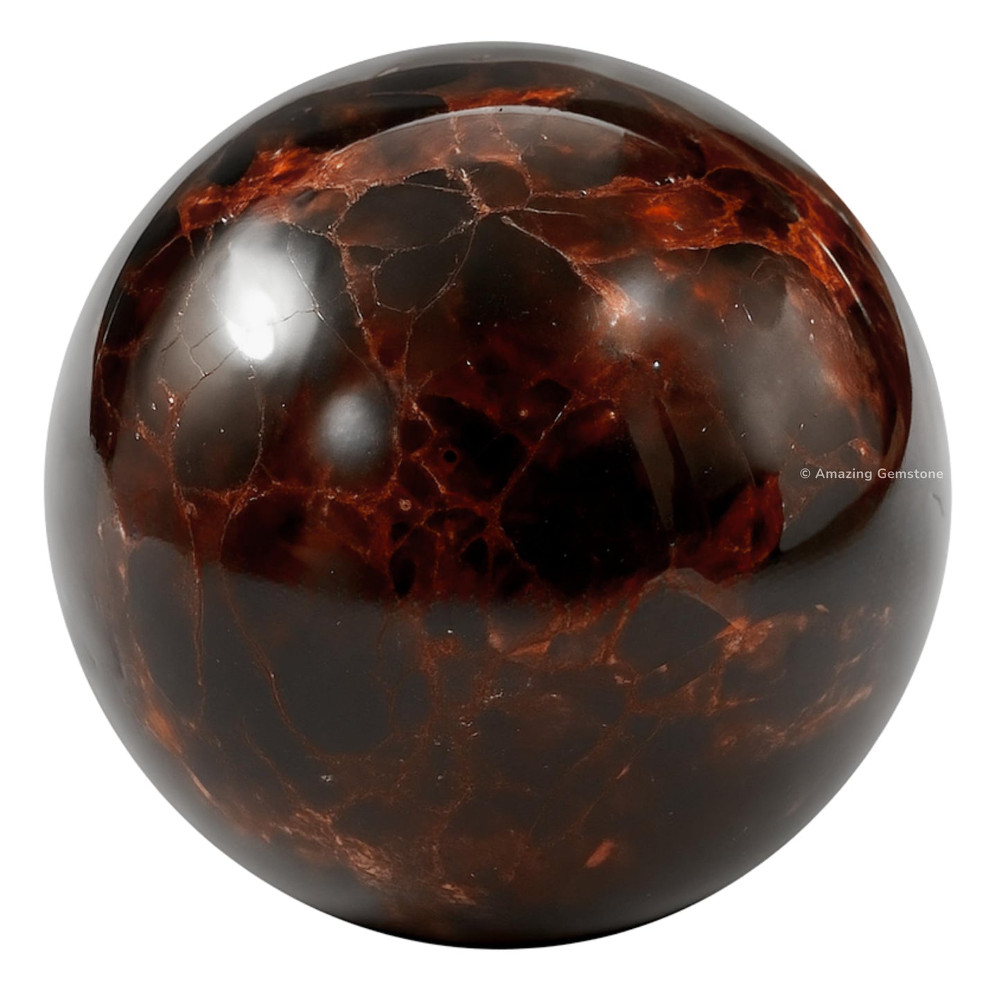 Amazing Gemstone Garnet Crystal Ball - 1 Inches Crystal Sphere Meditation Balls for Witchcraft and Decorative Balls - Crystals and Healing Stones Beginners Gift (Pack of 1)