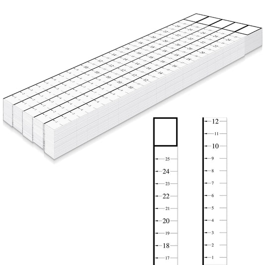 Saysurey Attic Measuring Rulers (Case of 200), 25 Inch, Card Stock, Attic Insulation R Value Ruler for Insulators Ceiling Insulation