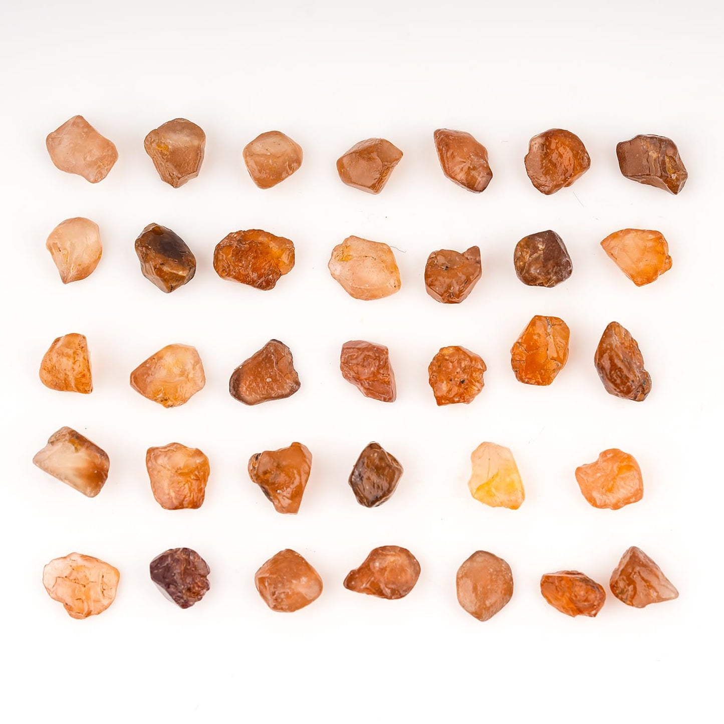 ColouredRocks 100 carats Brown Zircon Crystals, Raw Stones, Rough Gemstones, Jewelry Making Supply, Cabbing, Polishing, Cutting, DIY, Crafts (30+pcs) (5-8mm)
