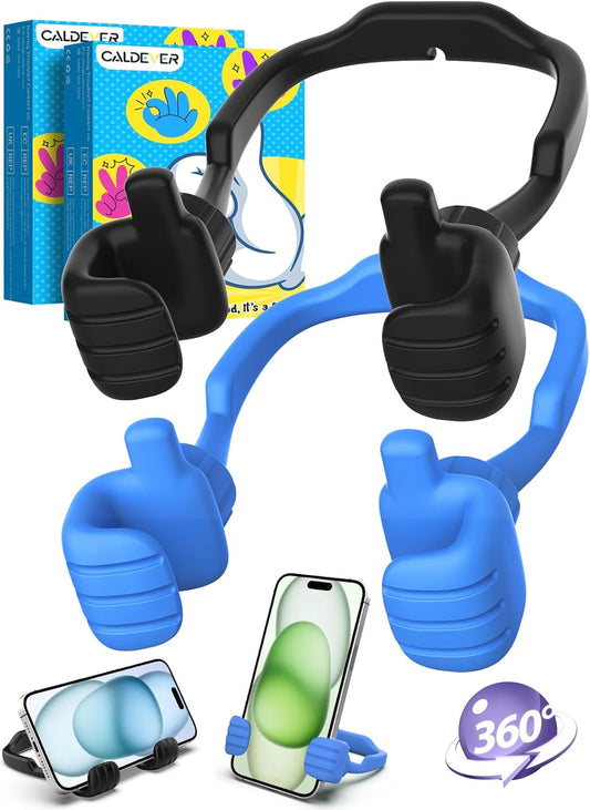 CALDEVER 2 Pack Easter Basket Stuffers for Teens Boys Girls Him Men Ideas: Thumbs Up Lazy Phone Stand Cell Phone Holder