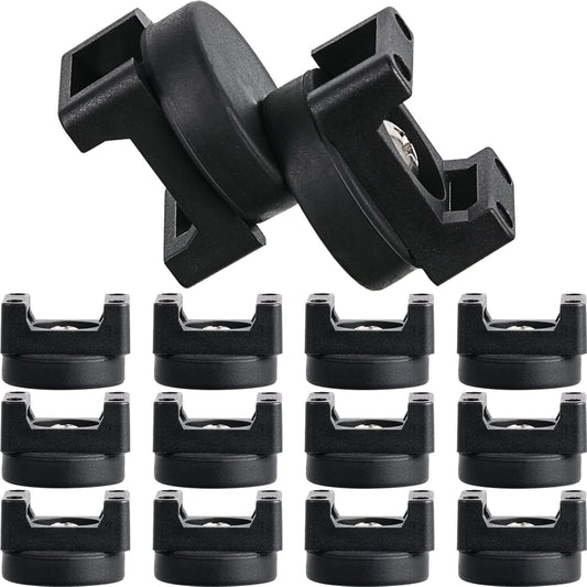 12 (22 mm) Yookeer Pcs Magnetic Zip Tie Mount Base Black Magnetic Cable Clips Wire Holder Multipurpose Cable Ties