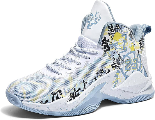 Boys Basketball Shoes Breathable Indoor Athletic Shoes Youth Outdoor Fashion Sneakers Comfortable Basketball Shoes for Girls