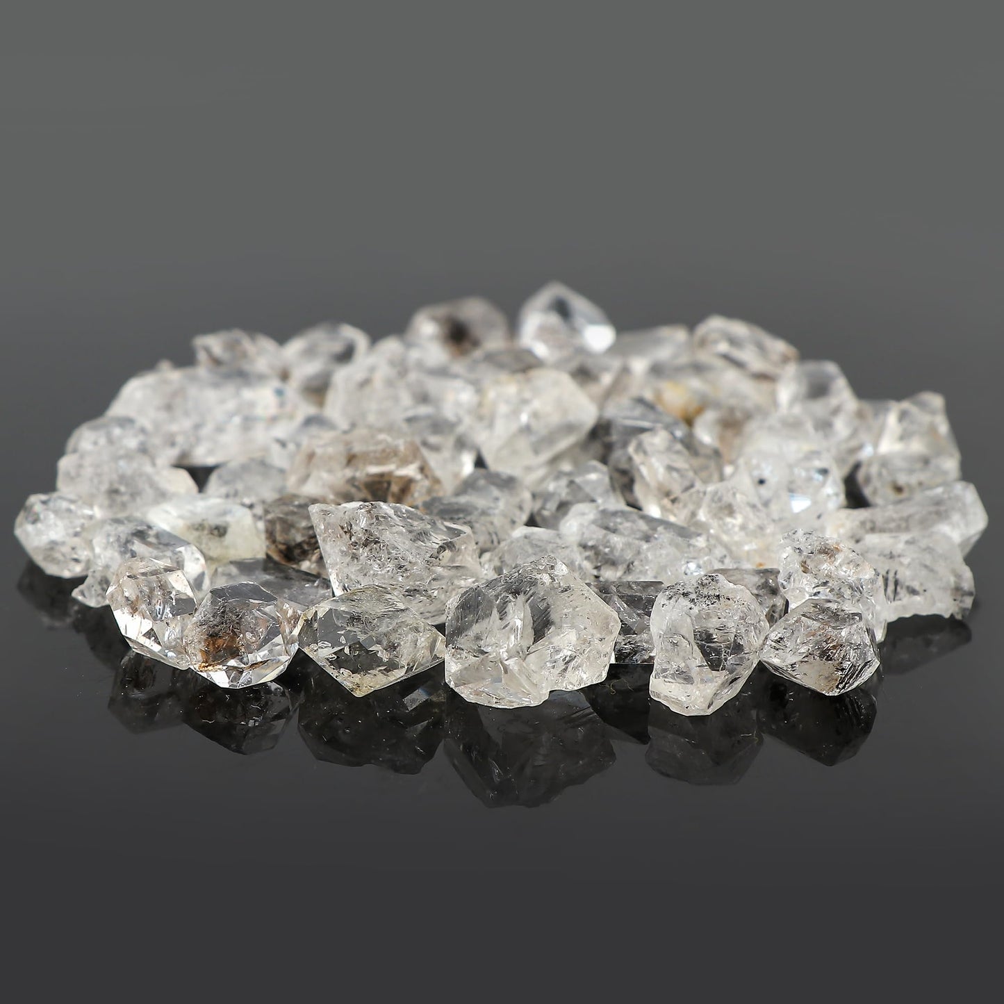 GEMKORA 30cts, 6-8pcs, Raw Herkimer Diamond Quartz Gemstone and Crystals, Wholesale Gemstone Lot, Rough Crystals, Rock Stones, Jewelry Making Supplies, DIY & Crafts, A+ Grade (10-15mm)