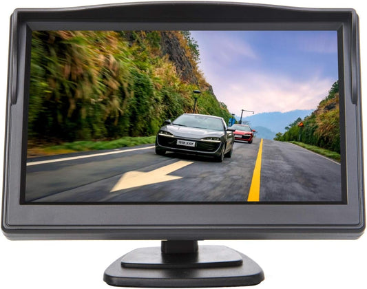 Yasoca 5 Inch 2 TFT LCD Car Color Rear View Monitor Screen for Parking Rear View Backup Camera with Optional