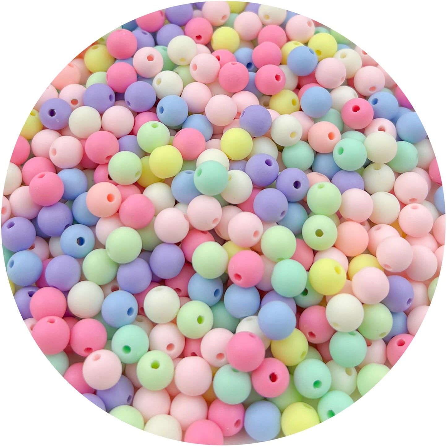 Mulutoo 120Pieces 12MM Acrylic Round Beads Round Acrylic Balls Chunky Beads Smooth Spacer Plastic Pastel Beads Craft Beads for Necklace and Bracelet Making Crafting Supplies(173-matte Mixed Color)