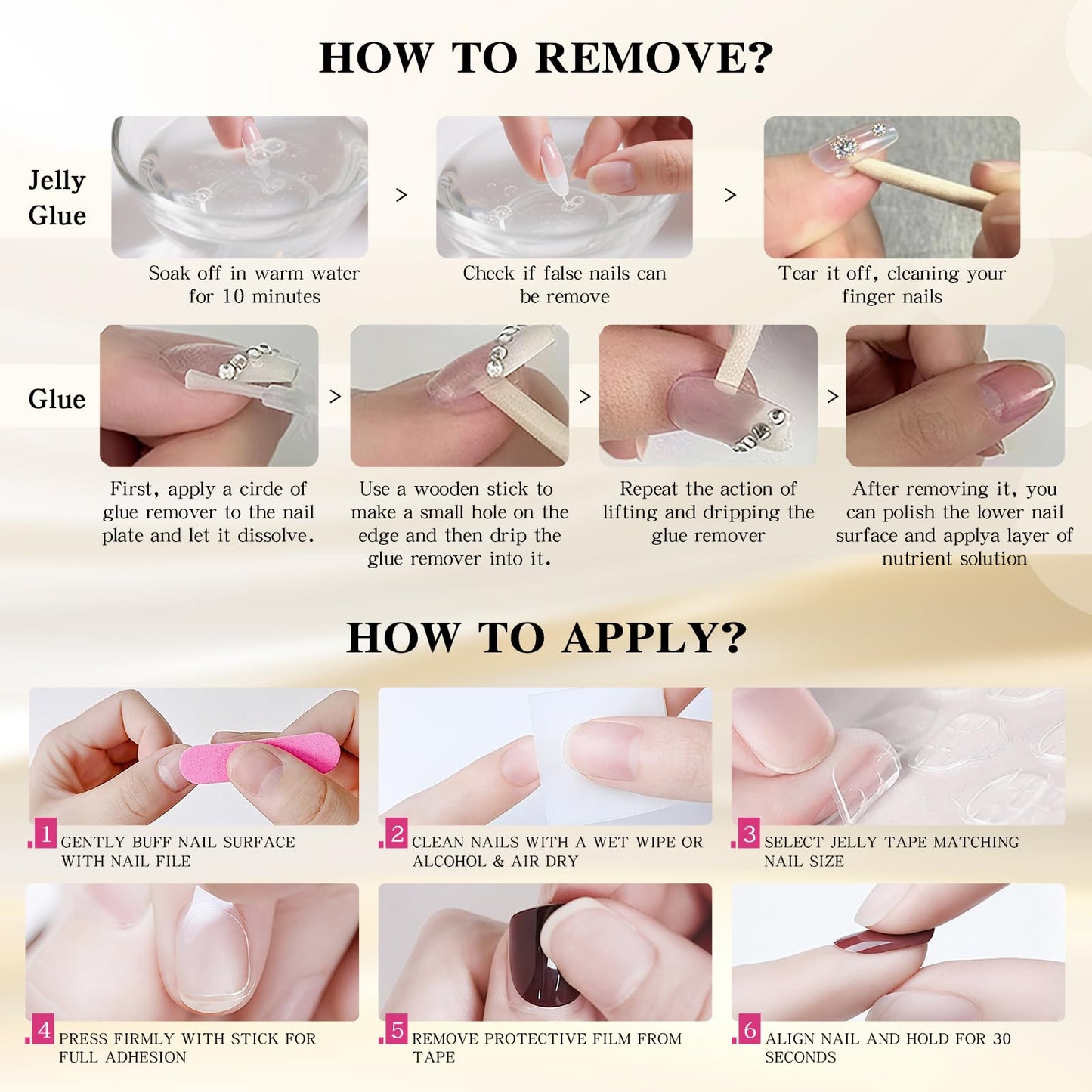 Yacey Handmade Press on Nails Medium Coffin, Reusable False Nails Press Ons, Pink Floral French Tip Thick Acrylic Fake Nails, 3D Artificial Bling Glossy Glue on Nails for Women Girls (10 Pcs, M)