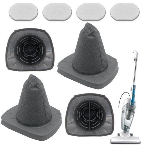 Aolleteau Filters Compatible with EUREKA NES100 Handheld Vacuum and Compatible with Black & Decker BDST1601 3-in-1 Vacuum, Compare to Part# ST0106 & ST0107, 4 Pack HEPA Filters & 4 Pack Sponge Filters