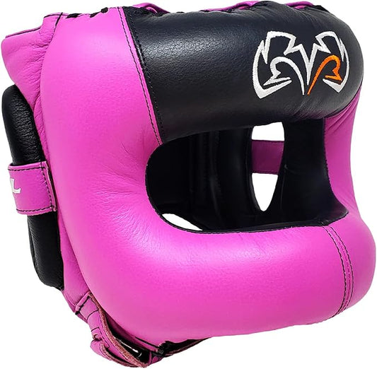 RIVAL Boxing RHGFS3 Face-Saver Sparring Headgear - Wide Eye Opening, Premium Leather, and Thermoplastic Inner Frame