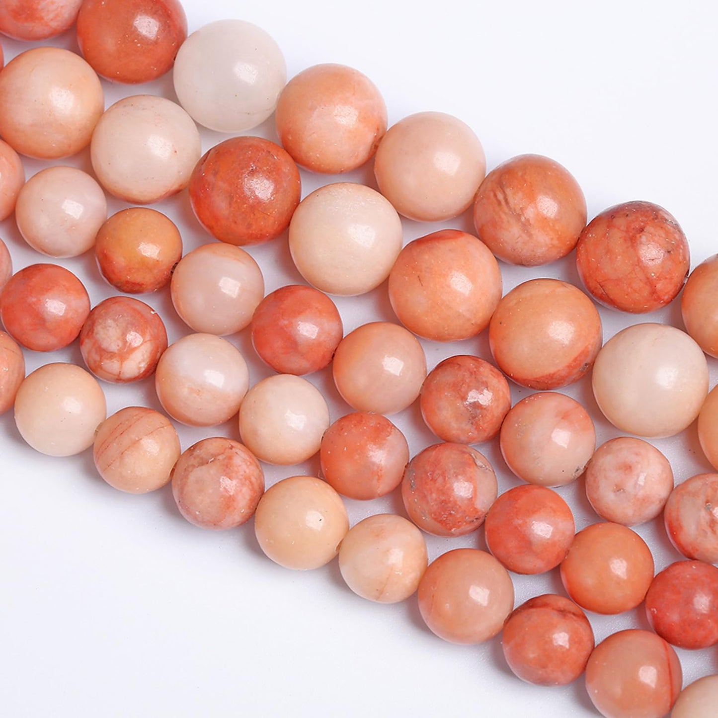 6MM 58PCS Natural Stone Pink Aventurine Loose Beads for Jewelry Making DIY Bracelet