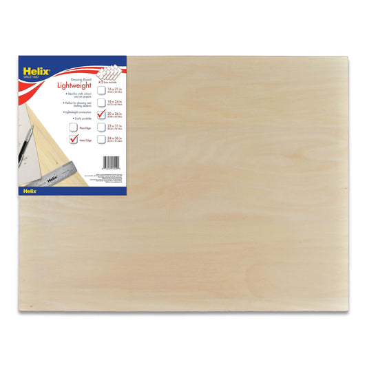 Maped - Helix Wooden Lightweight Drawing Board 20 x 26 Inch - Sketching Outdoors - Warp-resistant Design - Prevents Warping & Perfect for T-Squares - Portable and Lightweight