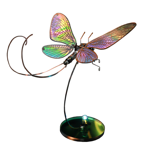 Arcynix Mostarle Mayfly 3D Metal Puzzle Kit, 126 Pieces Magnetic DIY Cyberpunk Insect Model, Mechanical Sculpture for Adults and Teens 14+, Collectors Edition