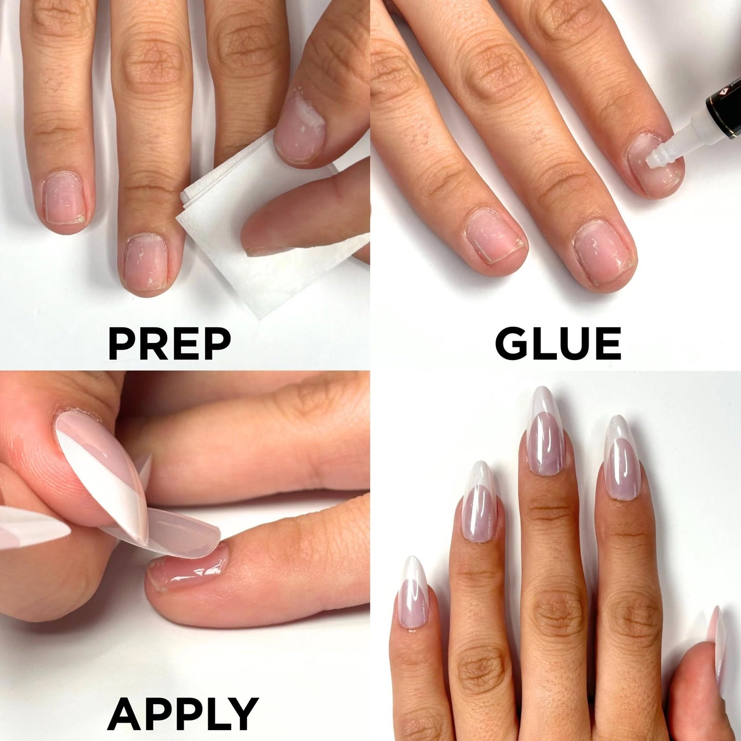 WHITE COFFIN Press-On Nails by Lavaa Beauty | Long Coffin | Matte White Coffin Nails