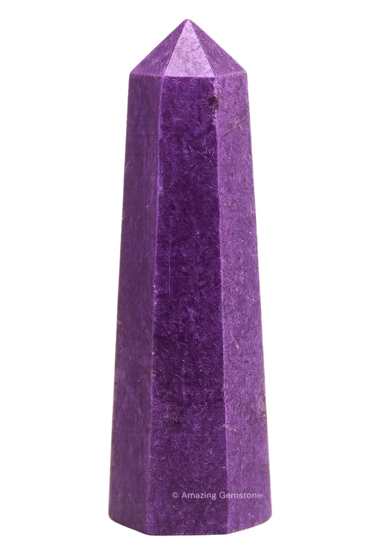 Amazing Gemstone Stichtite Crystal Towers - Natural Healing Crystal Point Obelisk for Reiki Healing and Crystal Grid (3" to 4" INCH)