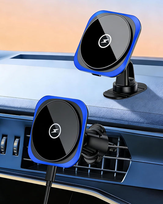 Bordsek 15W 17e 16 15 14 13 12 Max/17 S26/S25 MagSafe Car Mount Charger,Magnetic Wireless Car Charger,Air Vent