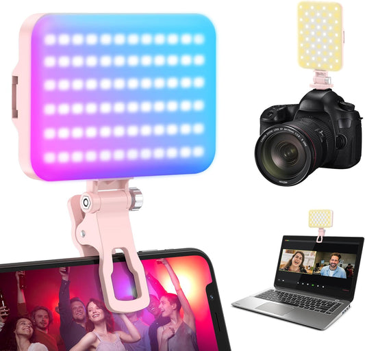 ALTSON 108 2200mAh 3CCT/ 360 Color/20 2500-6500K 97+, RGB Video Light, Camera Light with Full Lighting Effects, LED