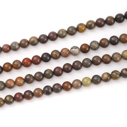 10mm 38pcs DIY Natural Colorful Agate Stone Beads Round Healing Crystal Gemstone Loose Beads for Jewelry Making Handmade Bracelet Necklace