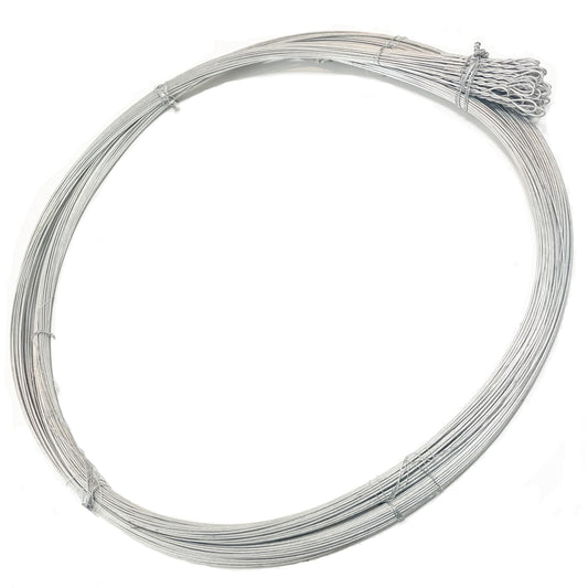 RETON-PPE Baling Wire 14 Gauge 14 Feet 50PCS,Bale Wires Ties Galvanized Steel Wire Bulk,Heavy Duty Bailing Wire Roll 50 Count Bundle Single Loop,HIGT Strength Emergency Bailing Wires for Cardboard