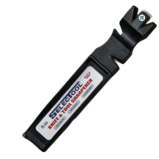 SELECTOOL Knife & Tool Sharpener, Father’s Day Gift for Dad, Manual Blade Sharpener for Kitchen Knives, Pocket Knives, Scissors, Axes & Outdoor Tools, Made in USA