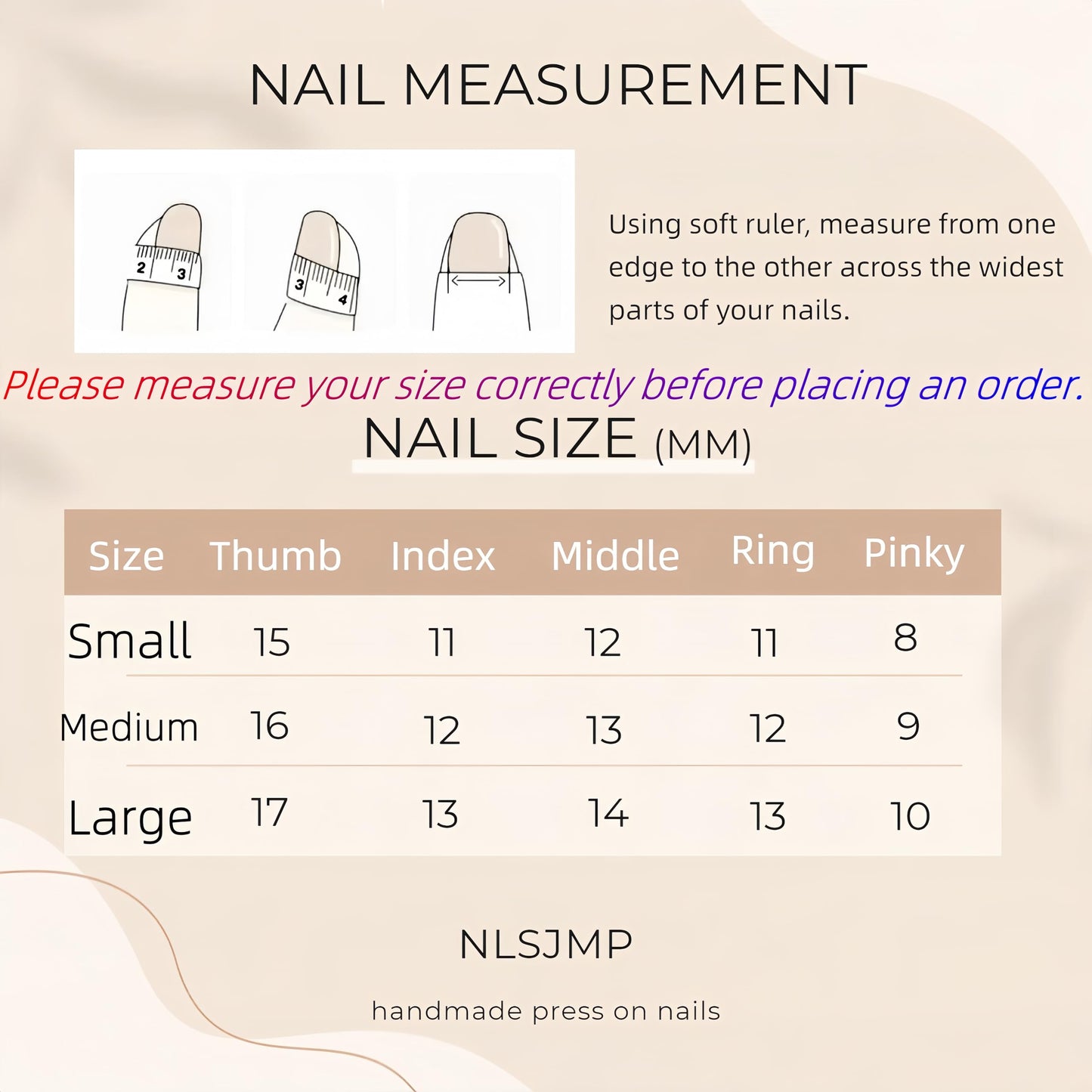 NLSJMP, 10 Nails, Size M, Handmade Long Balerina Press on Nails,Ombre Acrylic Fake Nails Kit,3D Glitter Pearl Design Nail Art Kit,Reusable False nails, Include Toolkit, Camellia