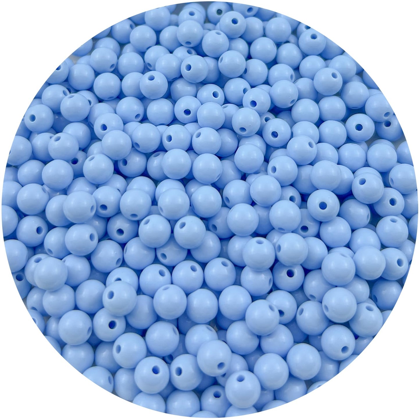 Mulutoo 120Pieces 12MM Acrylic Round Beads Round Acrylic Balls Chunky Beads Smooth Spacer Plastic Pastel Beads Craft Beads for Necklace and Bracelet Making Crafting Supplies(188-blue)