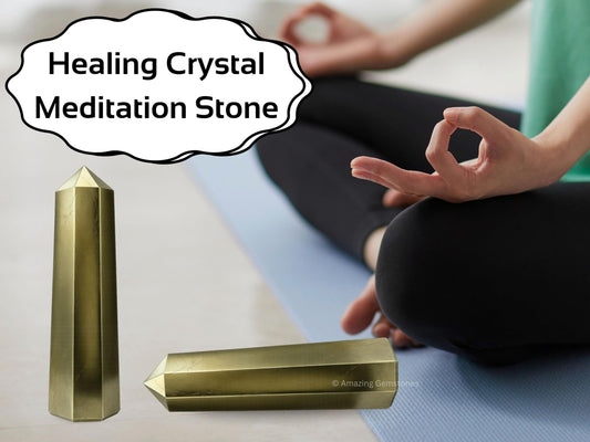 Amazing Gemstone Pyrite Crystal Towers - Natural Healing Crystal Point Obelisk for Reiki Healing and Crystal Grid (2" to 3" INCH)