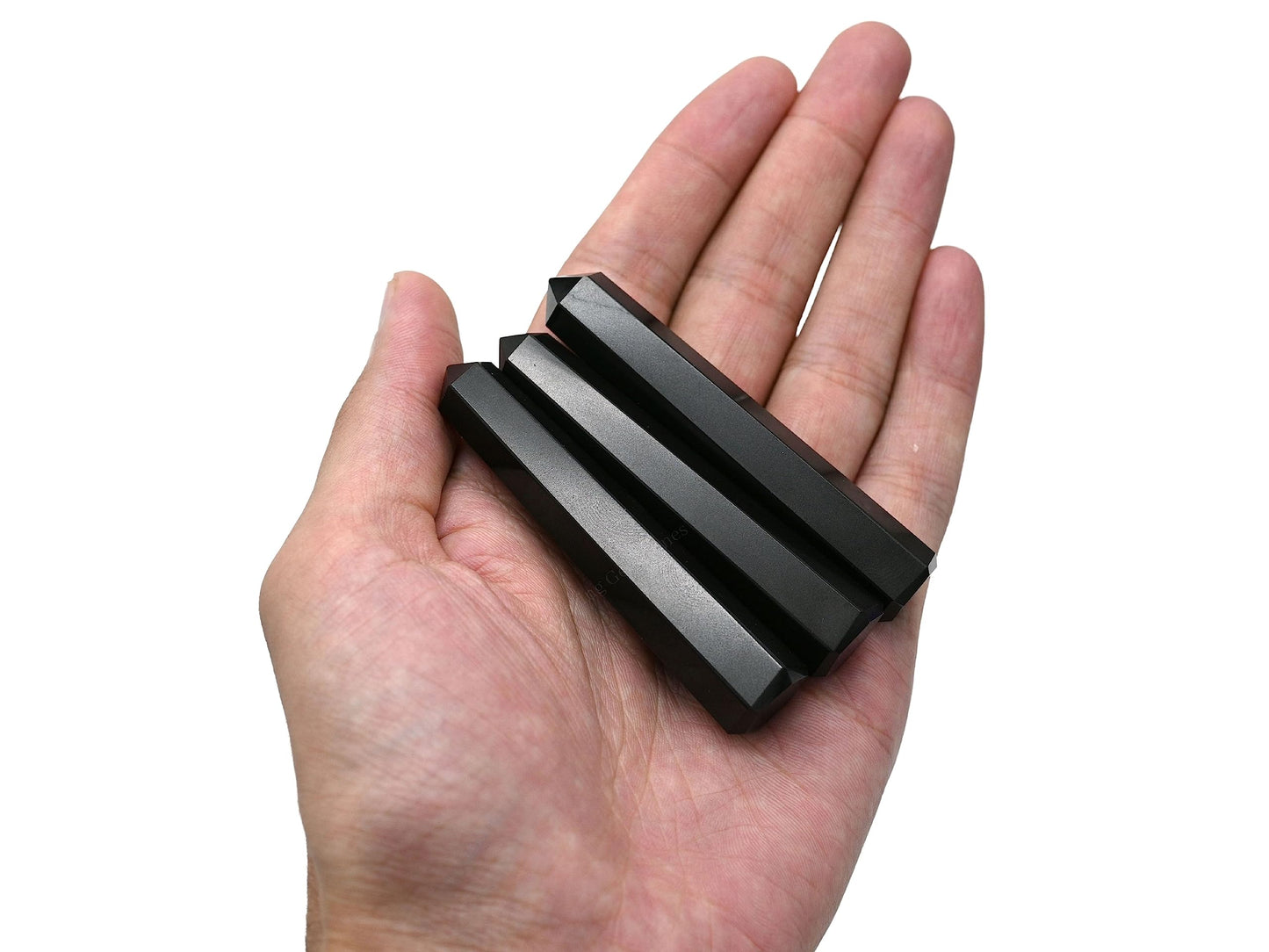 Amazing Gemstone Black Obsidian Crystal Towers ~ Natural Healing Crystal Point Obelisk for Reiki Healing and Crystal Grid (3" to 4" INCH)