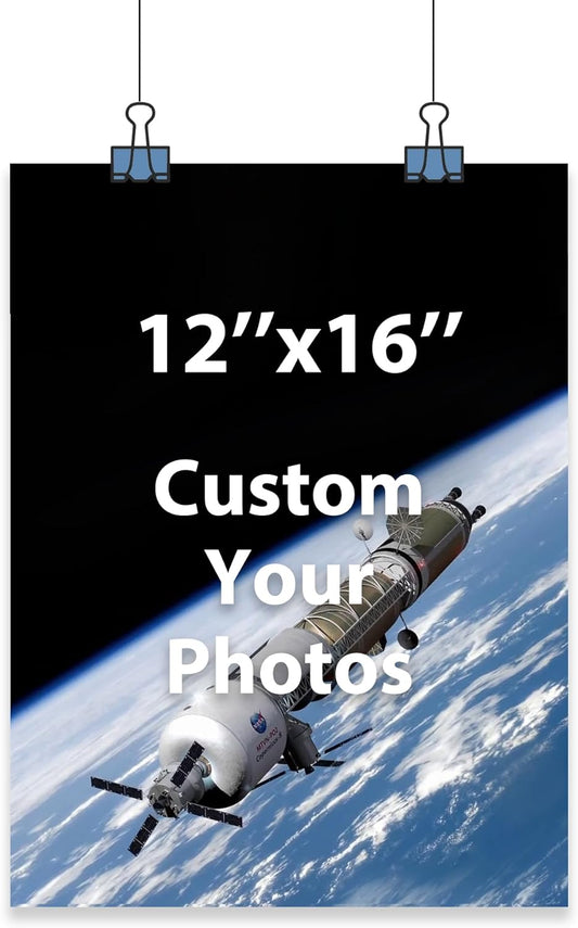 Skiennix Custom Poster Print - Personalized Photo Uploads | 12" x 16" Unframed Design