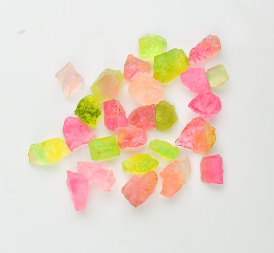 25 Carat Natural Multi Tourmaline Stone Rough, Wholesale Raw Gemstone, Uncut Shape for Jewelry Making, Gemstone Supply Tool, Jewelry Making Stone, Rough Tourmaline, Healing Stone (multi tourmaline)