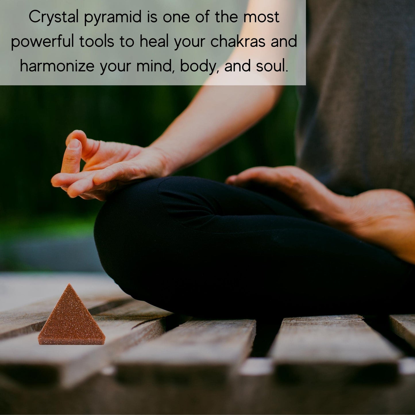 Amazing Gemstone Red Goldstone Pyramid Crystal Healing Stones - 1" Great Pyramid Figurine of Natural Stone Pyramid for Meditation, Reiki, Chakra Balancing and Crystal Pyramids Grid